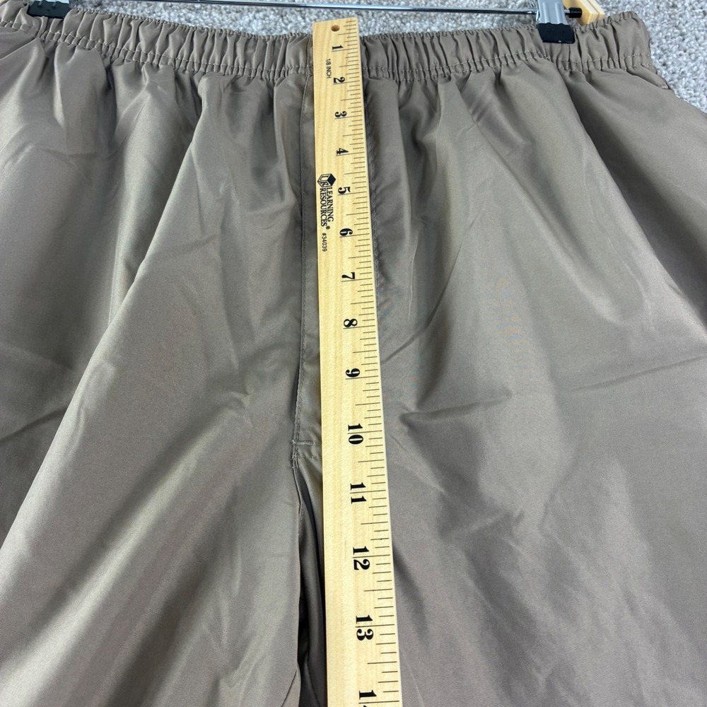 D.A.C. Performance Track Pants Mens L Tan Mesh Lined Ankle Zip Gorpcore Active - Picture 6 of 13